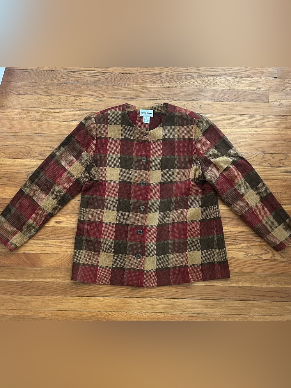 Alfred Dunner Woven Plaid Blazer